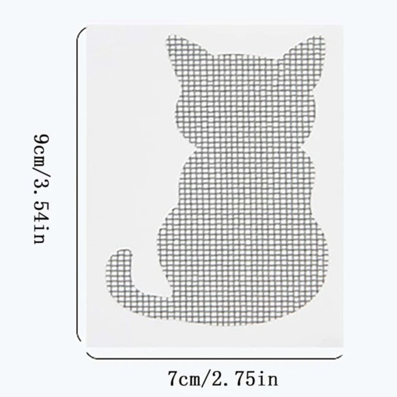 10 Pack Cat Shaped Window Screen Repair Stick-On Patches - NWT - Picture 4 of 9